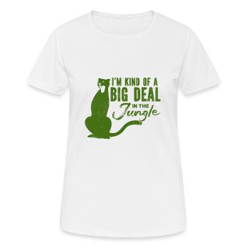 Tiger - Africa - Wilderness - Nature Conservation - Women's Breathable T-Shirt - white - Front - AI Model Female 172 dark (172cm)