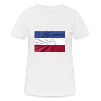 dutch flag upside down, farmers protests - Women's Breathable T-Shirt - white - Front - AI Model Female 172 dark (172cm)