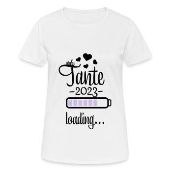 tante 2023 2f 19 - Frauen T-Shirt atmungsaktiv - Weiß - Vorne - AI Model Female 172 dark (172cm)