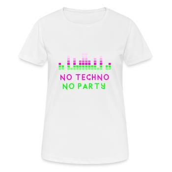 Pas de citation techno - T-shirt respirant Femme - blanc - Devant - AI Model Female 172 dark (172cm)