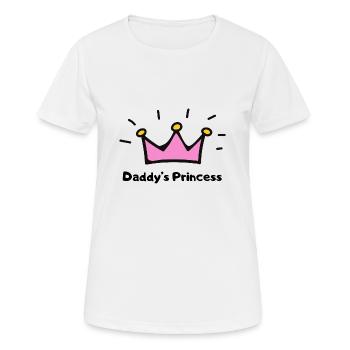 Daddy's Princess - Frauen T-Shirt atmungsaktiv - Weiß - Vorne - AI Model Female 172 dark (172cm)
