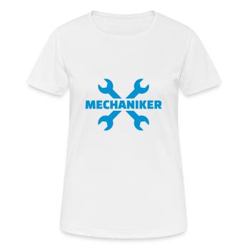 Mechaniker - Frauen T-Shirt atmungsaktiv - Weiß - Vorne - AI Model Female 172 dark (172cm)