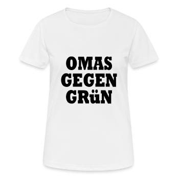 Omas gegen grün - Frauen T-Shirt atmungsaktiv - Weiß - Vorne - AI Model Female 172 dark (172cm)