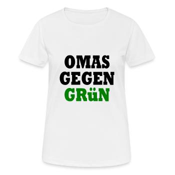 Omas gegen grün - Frauen T-Shirt atmungsaktiv - Weiß - Vorne - AI Model Female 172 dark (172cm)
