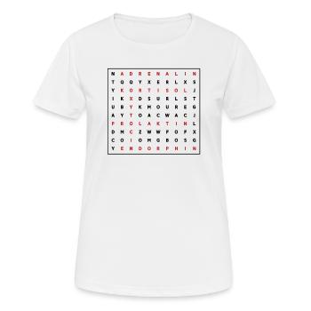Hebamme Job Beruf Studium Examen Worträtsel - Frauen T-Shirt atmungsaktiv - Weiß - Vorne - AI Model Female 172 dark (172cm)