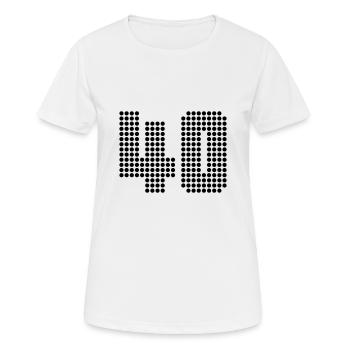 40 - T-shirt respirant Femme - blanc - Devant - AI Model Female 172 dark (172cm)