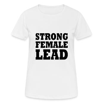 Strong female lead - T-shirt respirant Femme - blanc - Devant - AI Model Female 172 dark (172cm)