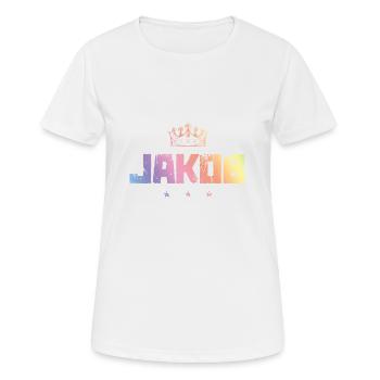 Jacob - T-shirt respirant Femme - blanc - Devant - AI Model Female 172 dark (172cm)