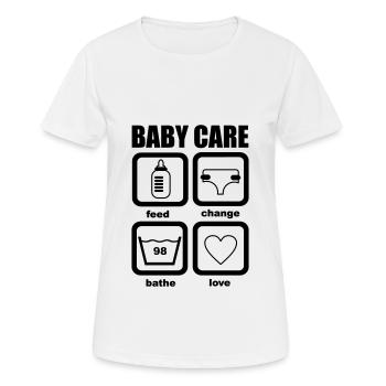bébé - T-shirt respirant Femme - blanc - Devant - AI Model Female 172 dark (172cm)