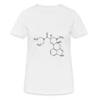 LSD molecule - Women's Breathable T-Shirt - white - Front - AI Model Female 172 dark (172cm)