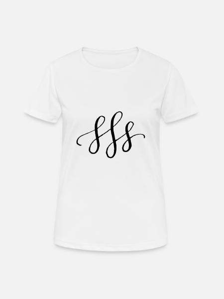 Dekoration - Frauen T-Shirt atmungsaktiv - Weiß