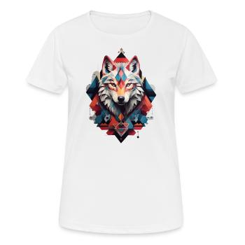 Le loup qui sommeille en vous. - T-shirt respirant Femme - blanc - Devant - AI Model Female 172 dark (172cm)
