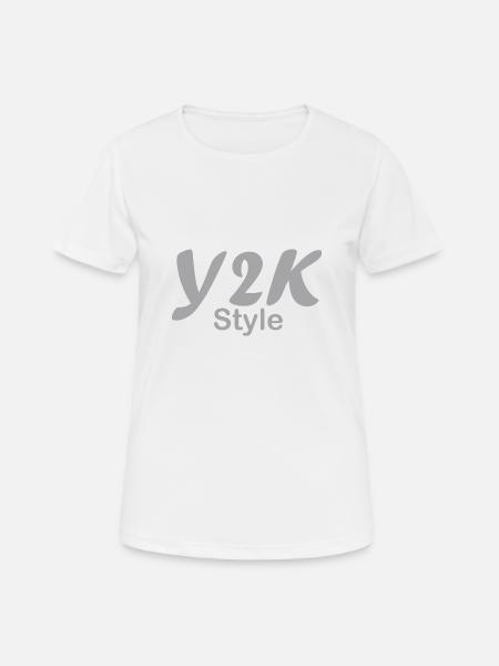 Y2k style 2000s - Women's Breathable T-Shirt - white