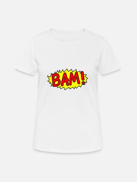 BAM! - T-shirt respirant Femme - blanc