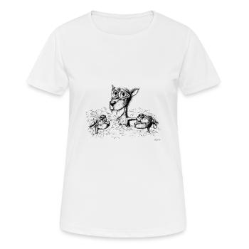 Bath foam fuzzy - Women's Breathable T-Shirt - white - Front - AI Model Female 172 dark (172cm)