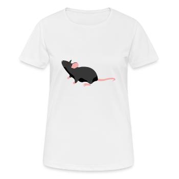 Cadeau animal de rat disant - T-shirt respirant Femme - blanc - Devant - AI Model Female 172 dark (172cm)