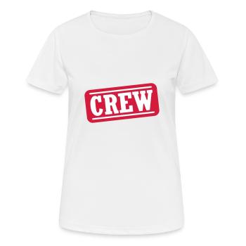 Timbres de l’équipage - T-shirt respirant Femme - blanc - Devant - AI Model Female 172 dark (172cm)