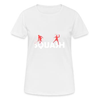 squash - T-shirt respirant Femme - blanc - Devant - AI Model Female 172 dark (172cm)