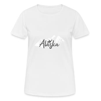 Alaska - T-shirt respirant Femme - blanc - Devant - AI Model Female 172 dark (172cm)