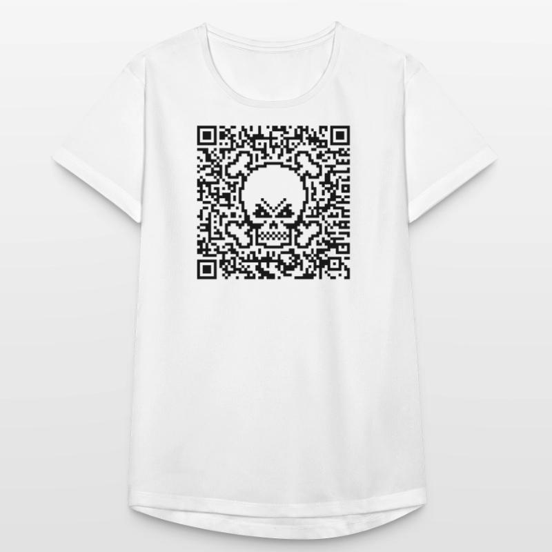 Crâne / Crâne (Code de réponse rapide / P) T-shirt respirant Femme