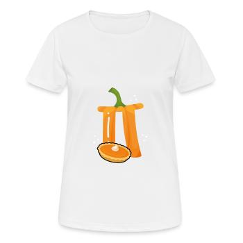 Pi comme un gâteau en blanc - T-shirt respirant Femme - blanc - Devant - AI Model Female 172 dark (172cm)
