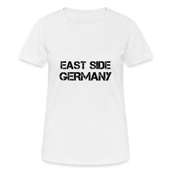 East side germany Geschenk DDR Ossi - Frauen T-Shirt atmungsaktiv - Weiß - Vorne - AI Model Female 172 dark (172cm)