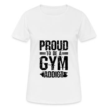 gym - T-shirt respirant Femme - blanc - Devant - AI Model Female 172 dark (172cm)