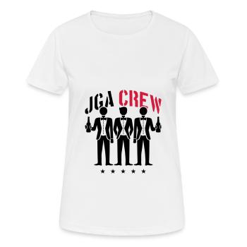 Enterrement de vie de garçon Équipage Enterrement de vie de garçon - T-shirt respirant Femme - blanc - Devant - AI Model Female 172 dark (172cm)