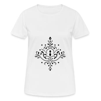 Ornement Boho - T-shirt respirant Femme - blanc - Devant - AI Model Female 172 dark (172cm)