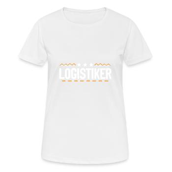 Logistiker Beruf - Frauen T-Shirt atmungsaktiv - Weiß - Vorne - AI Model Female 172 dark (172cm)