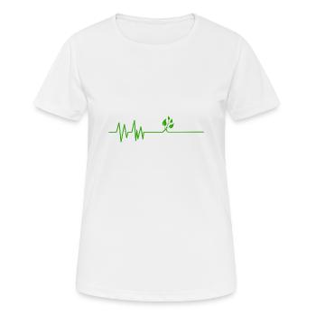Natürliche Harmonie: Musik und Natur in Perfektion - Frauen T-Shirt atmungsaktiv - Weiß - Vorne - AI Model Female 172 dark (172cm)