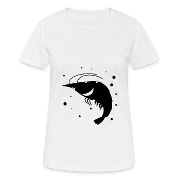 Languste - Fisch Meereswesen Tierfreund - Frauen T-Shirt atmungsaktiv - Weiß - Vorne - AI Model Female 172 dark (172cm)