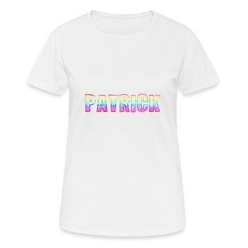 patrick rs regenbogen - Frauen T-Shirt atmungsaktiv - Weiß - Vorne - AI Model Female 172 dark (172cm)