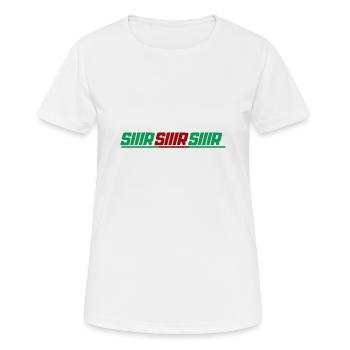 SIIIR SIIIR SIIIR SIIIR - T-shirt respirant Femme - blanc - Devant - AI Model Female 172 dark (172cm)