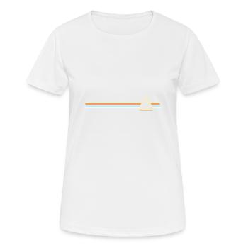 Paragliding - Frauen T-Shirt atmungsaktiv - Weiß - Vorne - AI Model Female 172 dark (172cm)