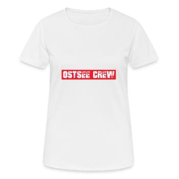 Équipage de la mer Baltique - T-shirt respirant Femme - blanc - Devant - AI Model Female 172 dark (172cm)