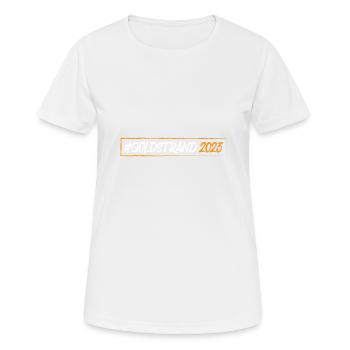 Sables d’or 2023 (Garantie du prix le plus bas) - T-shirt respirant Femme - blanc - Devant - AI Model Female 172 dark (172cm)