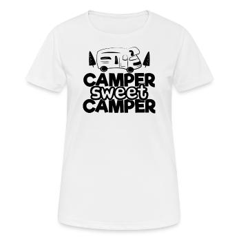 Camper sweet camper - Women's Breathable T-Shirt - white - Front - AI Model Female 172 dark (172cm)