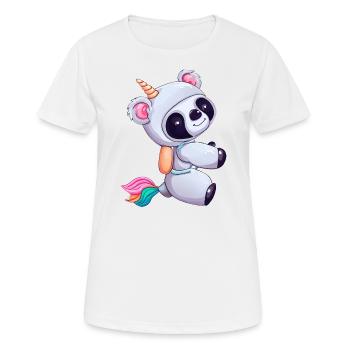 Koala-Einhorn Fusion, Fantastisches Tierdesign - Frauen T-Shirt atmungsaktiv - Weiß - Vorne - AI Model Female 172 dark (172cm)
