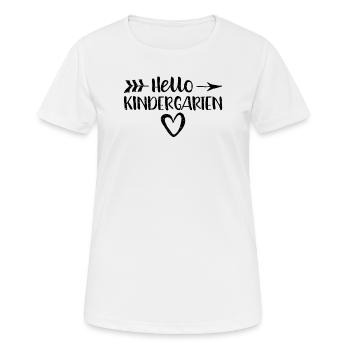Hello kindergarten - kindergarten - Women's Breathable T-Shirt - white - Front - AI Model Female 172 dark (172cm)