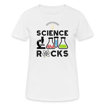 Science Rocks - science - Women's Breathable T-Shirt - white - Front - AI Model Female 172 dark (172cm)