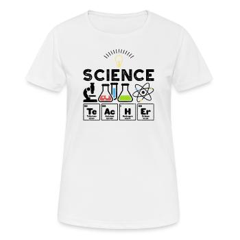 Science Teacher - Science - Women's Breathable T-Shirt - white - Front - AI Model Female 172 dark (172cm)