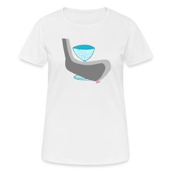 Les fragiles - T-shirt respirant Femme - blanc - Devant - AI Model Female 172 dark (172cm)