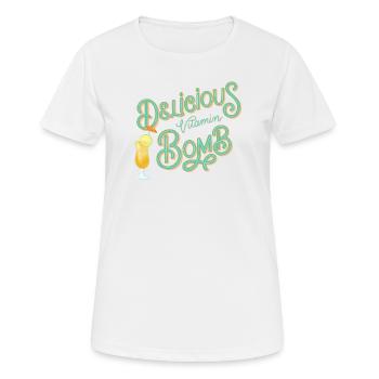 Vitamin Bomb - Women's Breathable T-Shirt - white - Front - AI Model Female 172 dark (172cm)