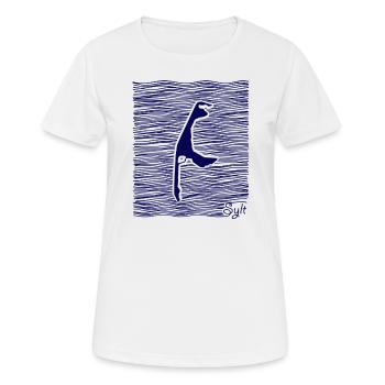 Sylt, North Sea, Westerland, Schleswig-Holstein - Women's Breathable T-Shirt - white - Front - AI Model Female 172 dark (172cm)