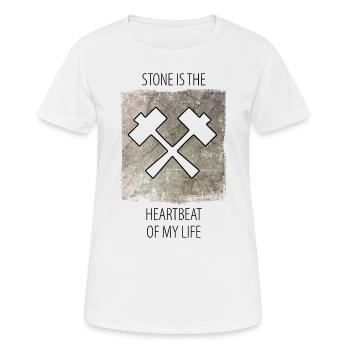 Stonemason Stone Sculptor Saying - Women's Breathable T-Shirt - white - Front - AI Model Female 172 dark (172cm)