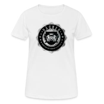 Boulanger, boulangerie, artisanat, armoiries de la guilde - T-shirt respirant Femme - blanc - Devant - AI Model Female 172 dark (172cm)