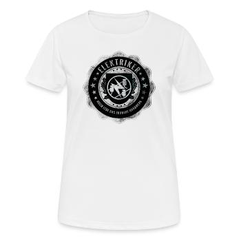 Électricien, Guilde, Artisanat - T-shirt respirant Femme - blanc - Devant - AI Model Female 172 dark (172cm)