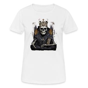 Skeleton King Halloween Sweet Sour Disguise - Women's Breathable T-Shirt - white - Front - AI Model Female 172 dark (172cm)