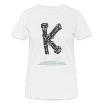 tube k - T-shirt respirant Femme - blanc - Devant - AI Model Female 172 dark (172cm)